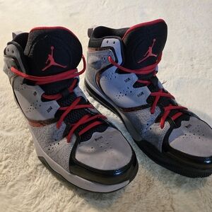 Nike Jordan Athletic Shoes - Gray and Red
